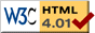 Label W3C HTML 4.01